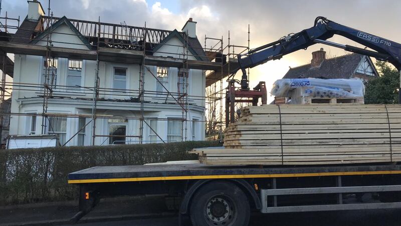 The extensive renovation saw the Belfast property converted from flats back to a home