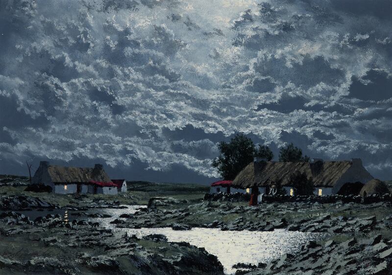 Irish artist Ciaran Clear's painting entitled Moonlight (€4,000-€6,000)