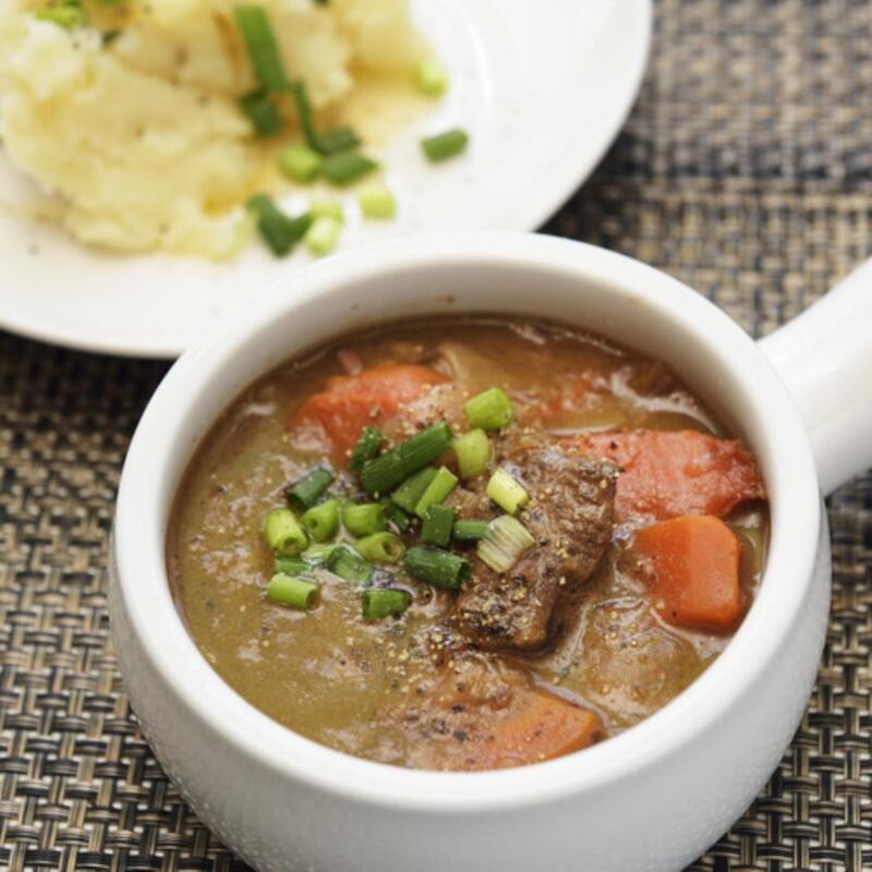 Beef and Guinness stew, served Japanese-style at Alan Fisher's Irish stewhouse in Tokyo.