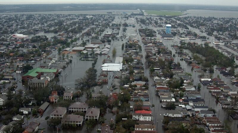 Hurricane Katrina:  In The Shock Doctrine, Naomi Klein showed how  neoliberals had perfected  ways to exploit disasters for ideological and monetary profit. Photograph: Reuters
