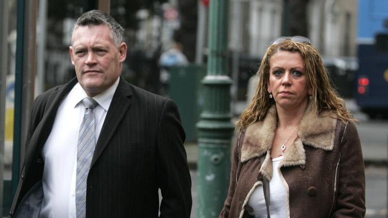 Irish Nationwide whistleblower Olivia Greene and her partner Brendan Beggan arriving at the Employment Appeals Tribunal in 2012. Photograph: Dara Mac Dónaill