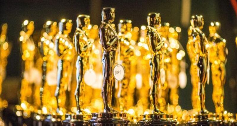 Gold and glory: Oscars waiting to be awarded at last year’s ceremony. Photograph: Christopher Polk/Getty