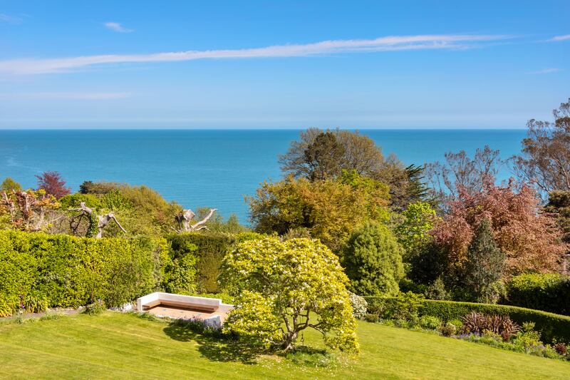 Sea views from garden