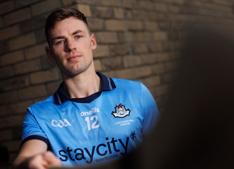 Seán Currie taking part in a media event for Dublin sponsors Staycity Aparthotels on Tuesday. Photograph: James Crombie/Inpho