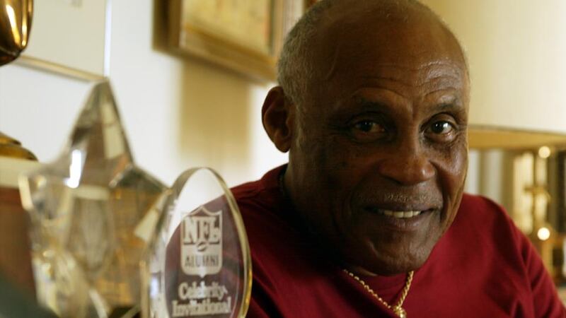 Former LA Rams player Ollie Matson was one of the brains tested after suffering severe demntia which led to him dying in 2011. Photo: Kirk Mckoy/Los Angeles Times via Getty Images