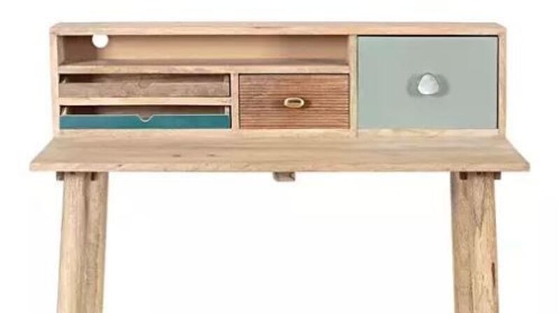 Meghan Unstained Mango Wood Desk €450 from Oliver Bonas