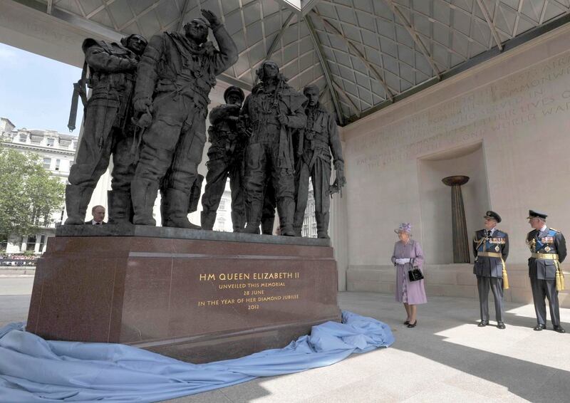 The memorial to Bomber Command in Green Park, London. Photograph: Reuters