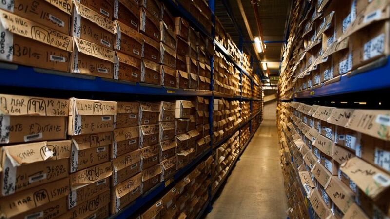 Iron Mountain wills storage site.  Photo: Ministry of Justice/PA