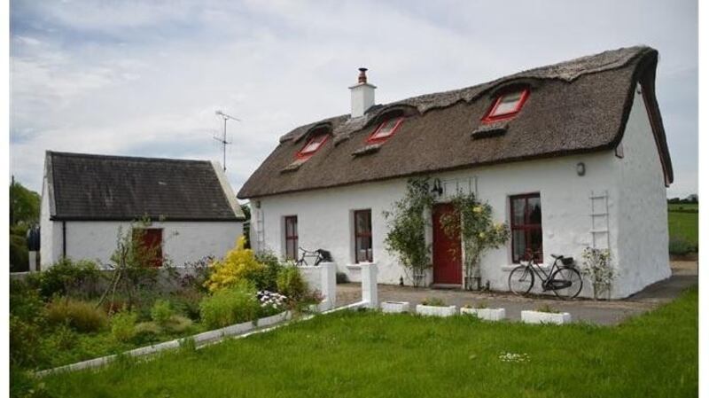 Stone thatched cottage in Scarriff, Co Clare