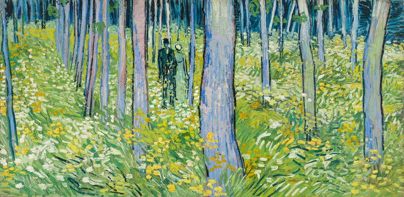 Vincent van Gogh: Undergrowth with Two Figures; painted around June 20th-22nd, 1890. Photograph: Cincinnati Art Museum