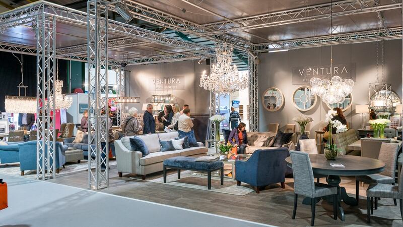 An interior design stand at the Permanent TSB Ideal Home Show.