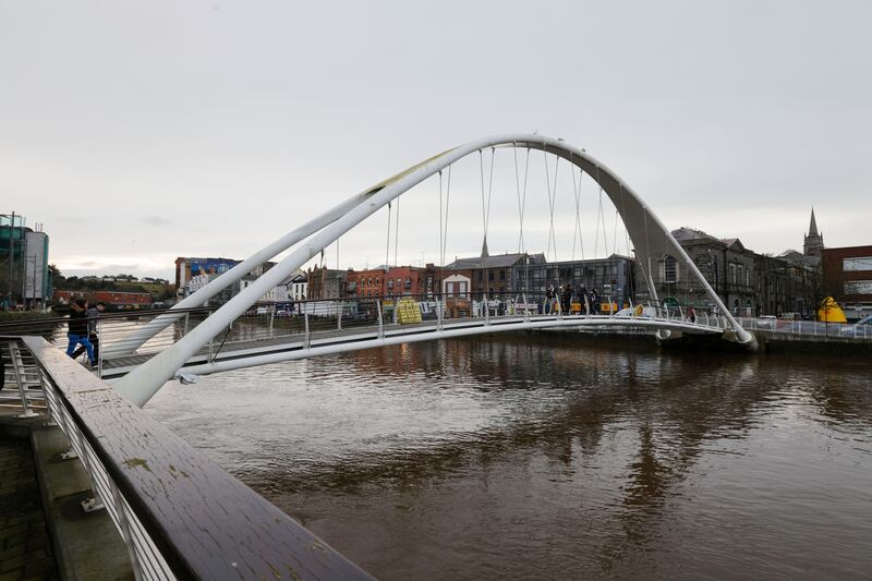 The river Boyne flowing through Drogheda Port. Photograph: Alan Betson
