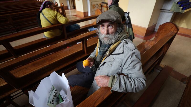 James Prior in the Capuchin Friary Church on Church Street. Photograph: Nick Bradshaw