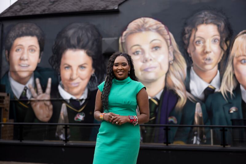 'I think now Derry Girls needs to feature me, the new Derry Girl!' says Lilian Seenoi-Barr, the next first citizen of Derry City and Strabane District Council. Photograph: Joe Dunne