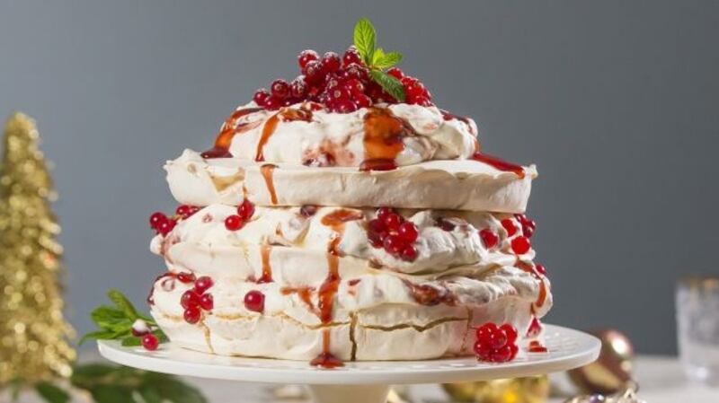 Eunice Power’s redcurrant pavlova