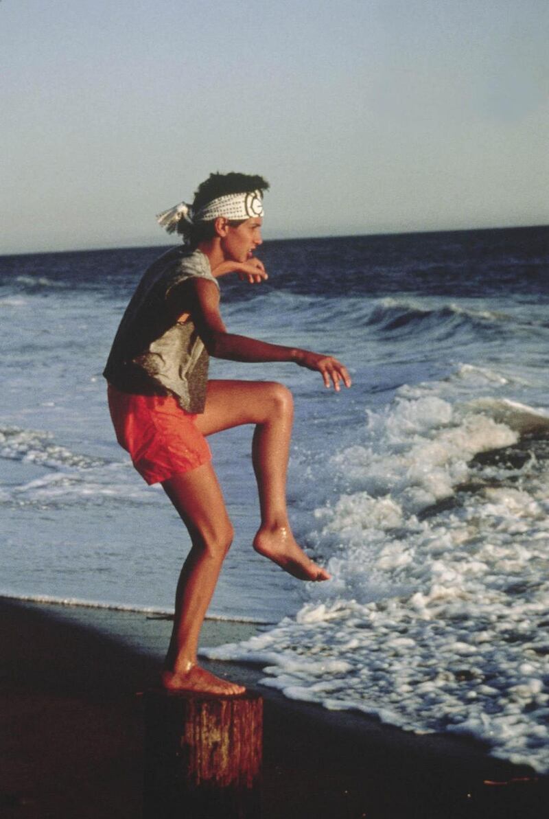 Do the crane: Ralph Macchio in The Karate Kid
