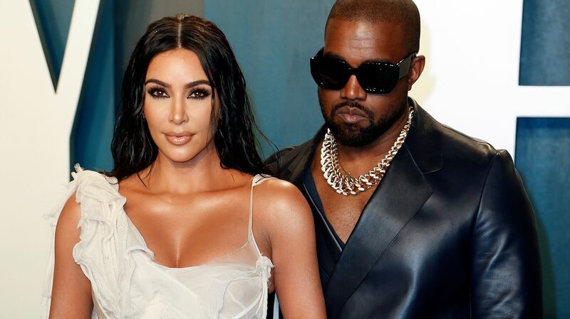 Flotus and Potus? Yeezy and his wife, Kim Kardashian, at the Vanity Fair Oscar party in Beverly Hills, California in February. Photograph: Ringo Chiu/EPA