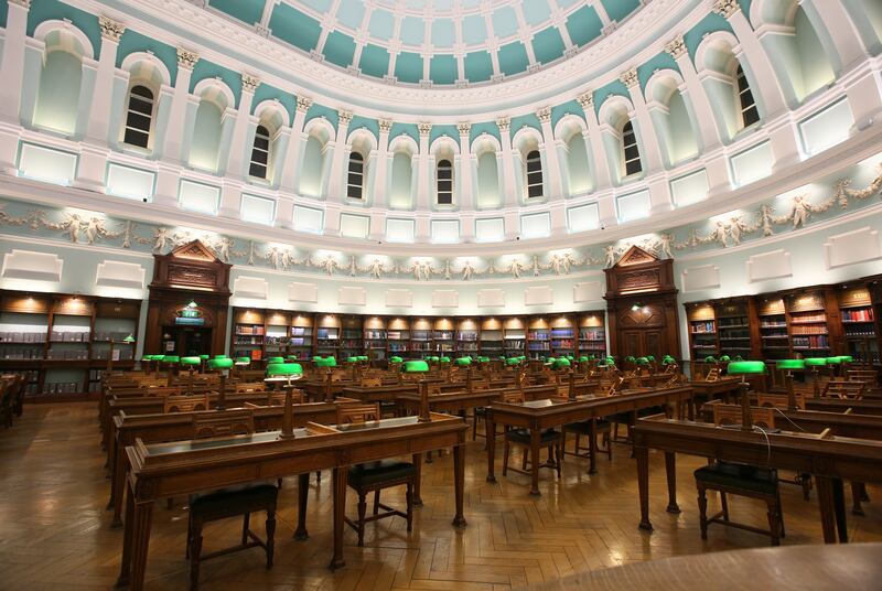 The Reading Room in the National Library of Ireland is extremely conducive to losing yourself in literature for many happy hours. Photograph: Mark Stedman