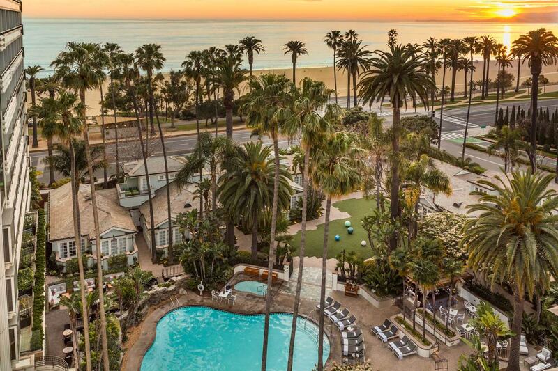 ‘I want to sit by the pool in the Fairmont Miramar in Santa Monica.’ Photograph: Lisa Romerein/Fairmont Hotel