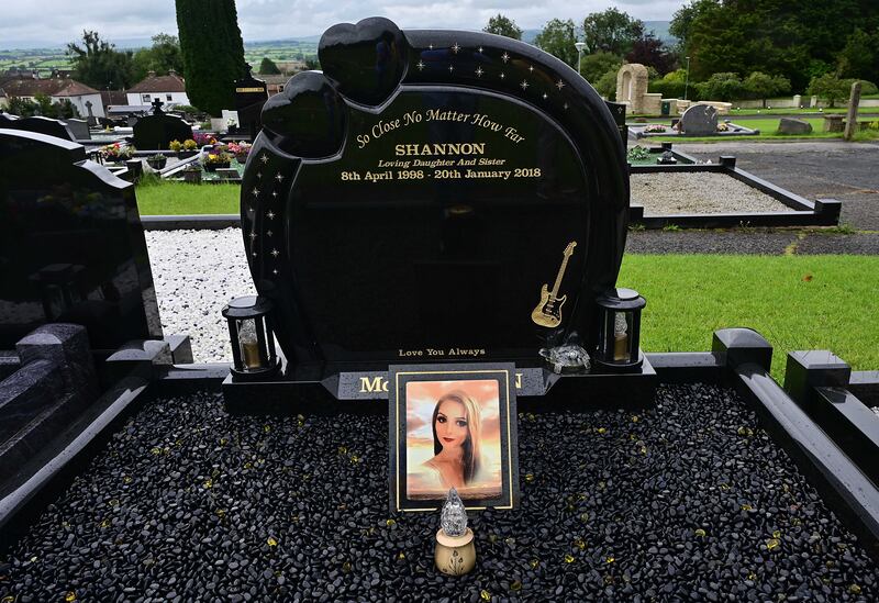 Shannon McQuillan's grave. Photograph: Arthur Allison/Pacemaker Press