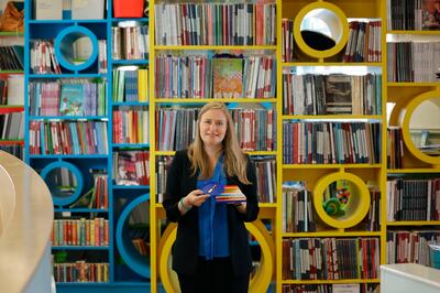 Katharine Howe, manager of reading services production, library and assistive technology support with 3D printed educational tools.  Photograph: Alan Betson
