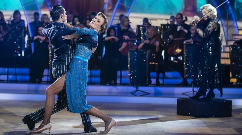 Nationwide Presenter Mary Kennedy and John Nolan. Photograph: Kyran O’Brien