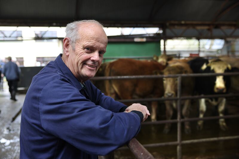Beef farmer Leslie Hunter. Photograph: Dara Mac Dónaill/The Irish Times