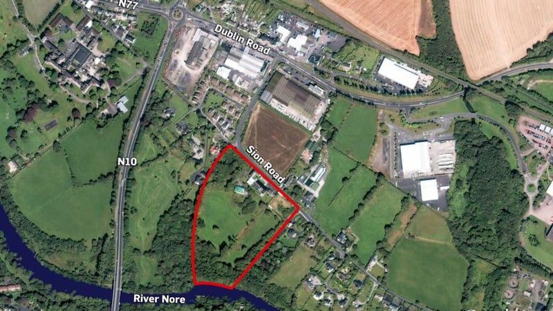 The buildings stand on 5.6 hectares off the Dublin road