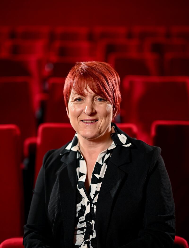 Áine Wall at the launch of TG4's new series of Laochra Gael at Light House Cinema in Dublin. Photograph: Stephen McCarthy/Sportsfile 
