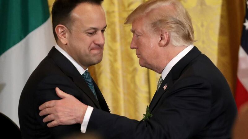 Taoiseach Leo Varadkar survived a toe-curling meeting with a bored-looking Donald Trump in the Oval Office on St Patrick’s Day. Photograph: Win McNamee/Getty Images