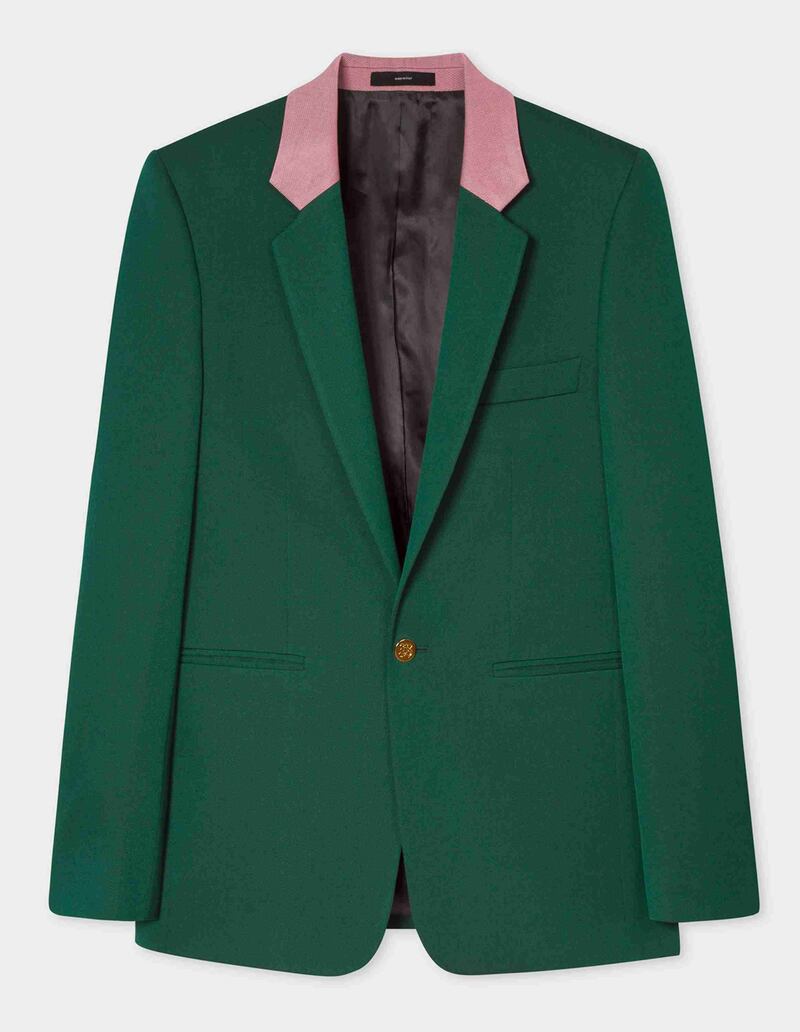 Paul Smith wool blend contrast collar blazer, €1425