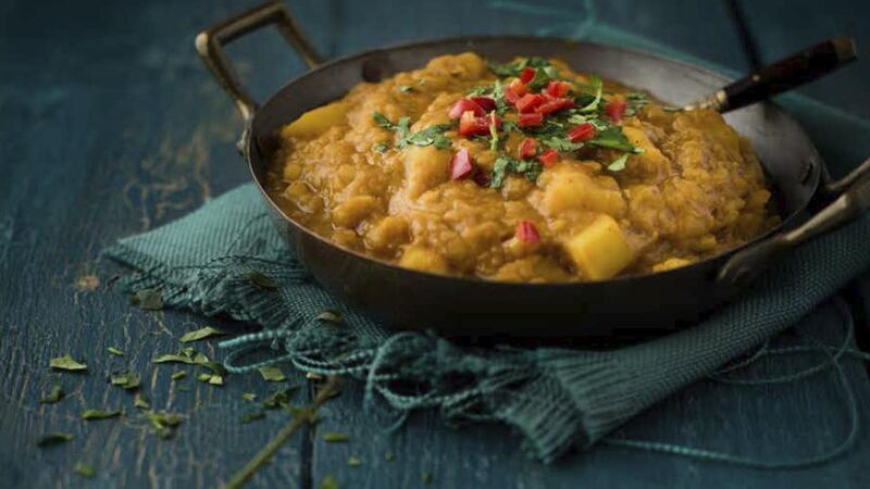 Persian dal: although it looks a little like Indian dal, the combination of ingredients is quite different.
