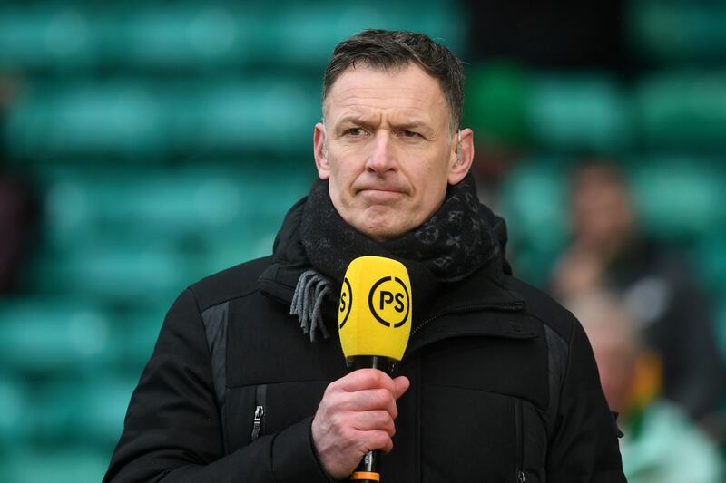 Taking the mic: Chris Sutton's punditry, like his playing career, seems to have irritated Rangers manager Michael Beale. Photograph: Craig Foy/SNS Group via Getty Images