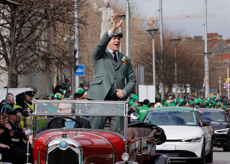 Actor John C Reilly was the international guest of honour at last year's St Patrick's Day Parade in Dublin.  Photograph: Alan Betson