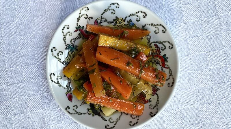 Tom Cleary’s heritage carrots. Photograph: Corinna Hardgrave