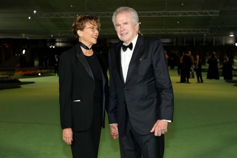 Annette Bening with her husband, Warren Beatty, in 2021. Photograph: Amy Sussman/Getty Images