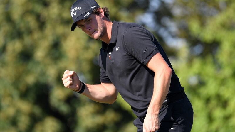 Thomas Pieters has moved up the world rankings despite not playing at the Travelers Championship . Photograph: Ross Kinnaird/Getty Images