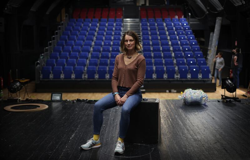 Kim McCafferty from Cavan who is a Street Theatre performer. Photograph: Bryan O Brien / The Irish Times 
