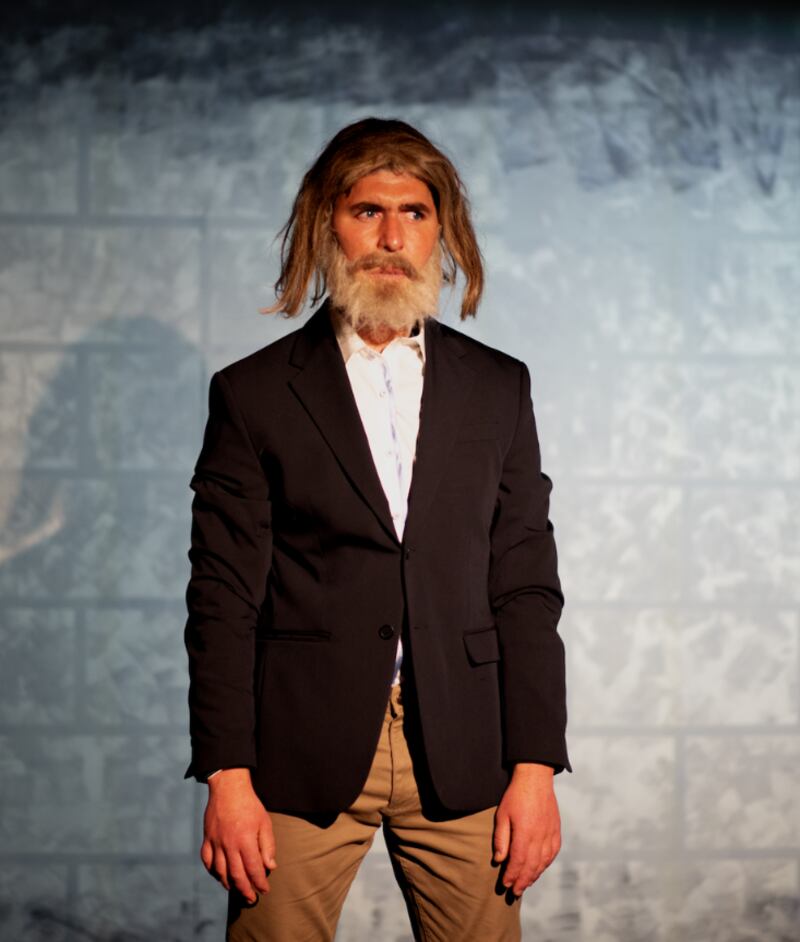 Rex Ryan as Gerry Hutch in The Monk, at the Glass Mask on Dawson Street