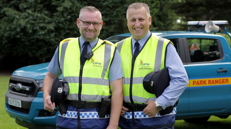 Phoenix Park rangers James Dalton and Kieron Bromwich