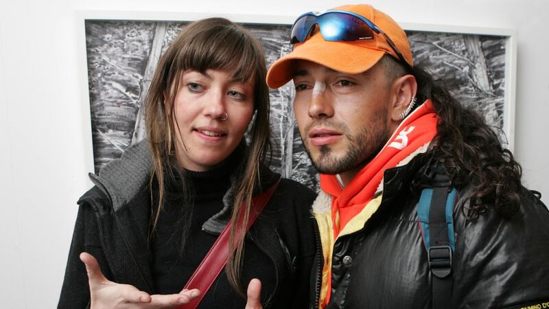 Carlos Acosta with Valentina Pastorino at Dublin’sTemple Bar Gallery in April 2018. Photograph: Matt Kavanagh