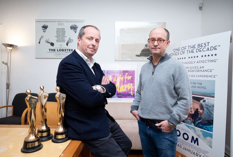 Andrew Lowe (left) and Ed Guiney of Element Pictures. Photograph: Tom Honan