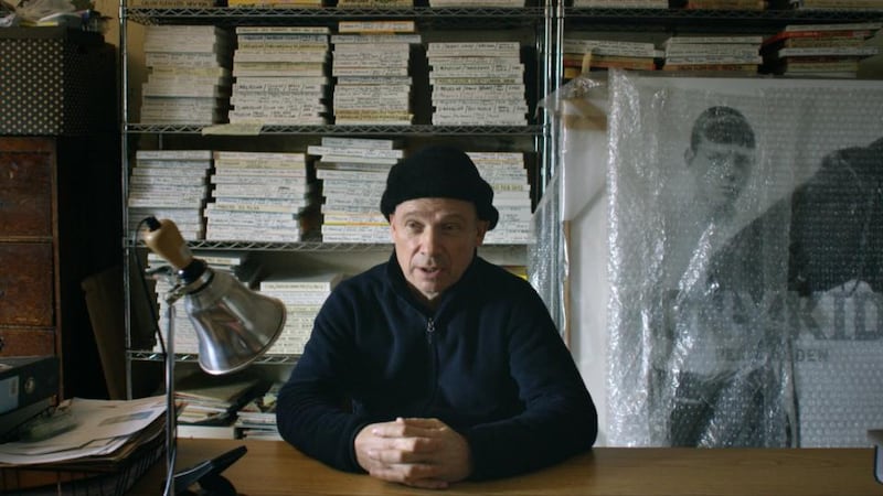 Perry Ogden in his Capel Street studio in Dublin. Photograph:  Skin+Soul still