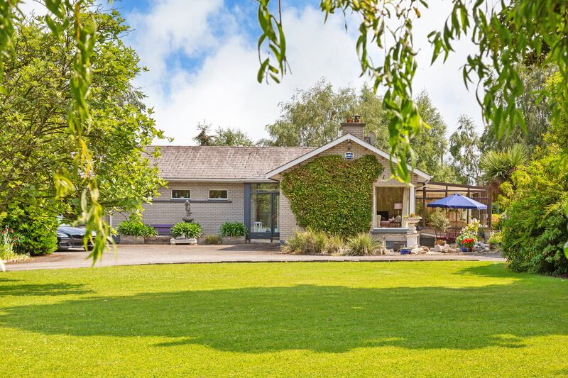 Westmanstown Lodge, Newcastle, Co Dublin: This detached five-bedroom house sits on 1.5 acres of landscaped gardens. 