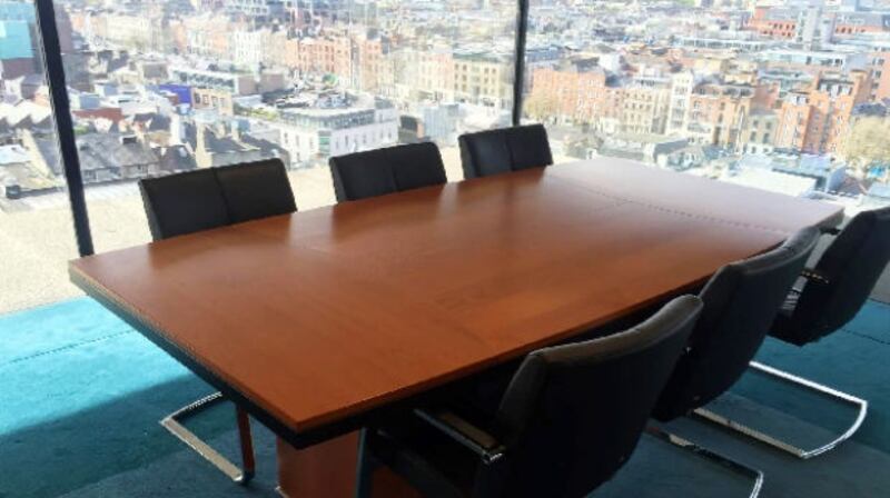 One of the tables from the former Central Bank building in Dame Street, Dublin.