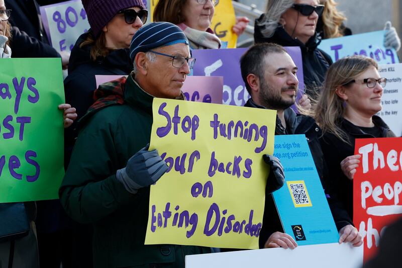 The protest began at the HSE's offices on Dublin’s Baggot Street on Saturday. Photograph: Nick Bradshaw