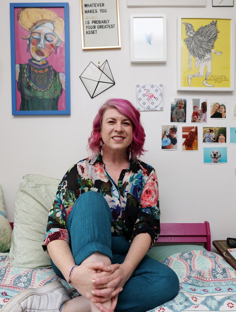 Alison Byrne: 'I feel like if I stood still for long enough, my mom would tidy me away back into my bedroom.' Photograph: Laura Hutton/The Irish Times
