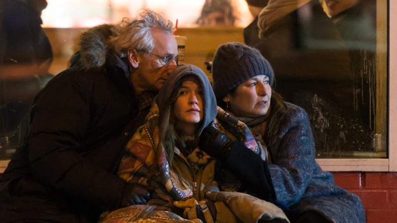 Matt Craven, Hannah Gross and Catherine Keener in Unless, Irish director Alan Gilsenan’s adaptation of Carol Shields’ final novel. Photograph: Mongrel Media