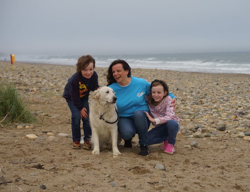 Gabrielle with Peter, Kate and Cannon. Photograph: Darren Rice