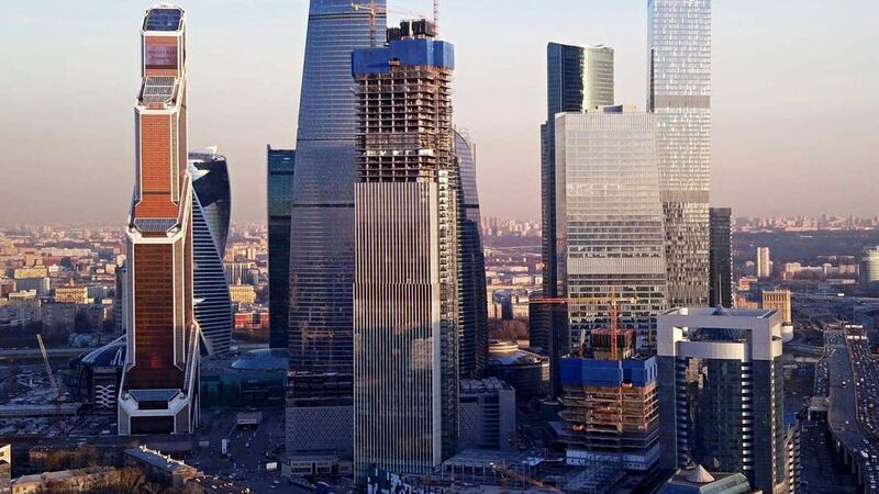 This two-bedroom apartment in Moscow has all the amenties you need, and a little more